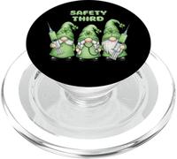 St Patricks Day Nurse Gnomes Safety Third Medical Humor PopSockets PopGrip for MagSafe
