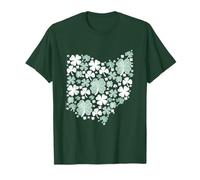 St Patricks Day Ohio Home Heart Buckeye Girl State Women T-Shirt