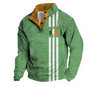 St Patricks Day Outfits Men Round Neck Spring Summer Tee Men T Shirts Ladies St. Patrick's Day Tops Costume Going Out Outfits Holiday Party Sweatshirt Green