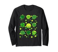St Patricks Day Padel Tennis Shamrock Paddle Irish Pride Long Sleeve T-Shirt