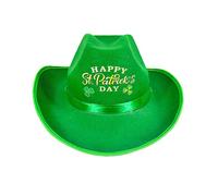 St Patrick's Day Performance Beret Hat Irish Themed Costume Accessory Holiday Jazz Green Bowler Bucket Flower Stylish Casual Celebrations Everyday Wear for Party Celebration (Mint Green-e, One Size)