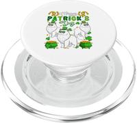 St. Patrick's Day Persian Cats Shamrocks Coins Irish Owner PopSockets PopGrip for MagSafe