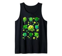 St Patricks Day Pickleball Shamrock Paddle Irish Pride Tank Top