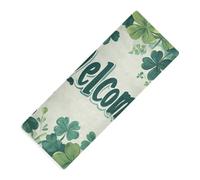 St. Patrick's Day printed non toxic yoga mat chemical free For floor, natural rubber non slip, with yoga mat bag carrier tapete para ejercicio 71x26 inches