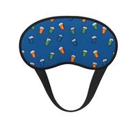 St. Patricks Day Printed Sleep Black Edge Eye Mask, with Good Shading Effect, is an Ideal Choice for Travel, Meditation, Etc