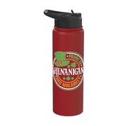 St Patricks Day Prone to Shenanigans and Malarkey Irish Stainless Steel Insulated Water Bottle