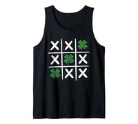 St Patricks Day Shamrock Board Game St Paddys Day Irish Tank Top