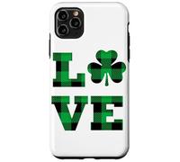 St Patricks Day Shamrock Buffalo LOVE St Paddys Day Iris Men Case for iPhone 11 Pro Max