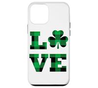 St Patricks Day Shamrock Buffalo LOVE St Paddys Day Iris Men Case for iPhone 12 mini
