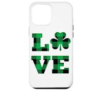 St Patricks Day Shamrock Buffalo LOVE St Paddys Day Iris Men Case for iPhone 12 Pro Max