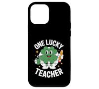 St Patricks Day Shamrock Coffee Shirt One Lucky Teacher Mom Case for iPhone 12 mini
