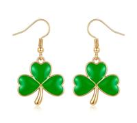 St Patricks Day Shamrock Earrings Clover Earrings for Women Lucky St Patricks Day Accessories Irish Gifts for Women Dangle Saint patricks day Decorations Holiday Jewelry Gift