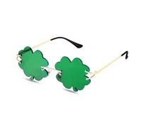 St Patricks Day Shamrock Glasses St Patricks Day Accessories Sunglasses Men Women Kids Irish Four Leaf Clover Green Glasses St Patrick's Day Glasses Paddys Day Accessories Sunglasses Eyeglasses Party