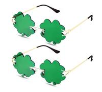 St Patricks Day Shamrock Glasses St Patricks Day Accessories Sunglasses Men Women Kids Irish Four Leaf Clover Green Glasses St Patrick's Day Glasses Paddys Day Accessories Sunglasses Eyeglasses Party