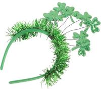 St Patricks Day Shamrock Headband, Sparkling Crystals Decoration, Sturdy Alloy Frame, Skin-Friendly Smooth Edges, Lightweight Secure Fit, Wedding Ceremony, Formal Evening Reception