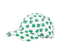 St. Patrick's Day Shamrock Pattern Baseball Cap Peaked Cap Outdoor Sun Visor Hat Leprechaun Costume Ireland Irish Gifts Irish Gifts for Men Women Fancy Dress Green