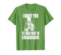 St Patricks Day Shenanigans I Want You to Take Part Crew T-Shirt