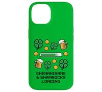 St Patricks Day Shenanigans & Shamrocks Loading Pixel Art Case for iPhone 14
