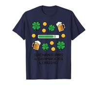 St Patricks Day Shenanigans & Shamrocks Loading Pixel Art T-Shirt