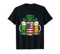 St Patricks Day Shirt Men Irish American Beer Tee Pride T-Shirt