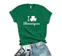 St Patricks Day Shirt Women - Magically Delicious Shenanigans Shamrock Patty's Irish Saint Patricks Day Outfits, Green- I Shenanigans, L