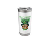 St Patricks Day Silly Riddles Leprechaun Smile Stainless Steel Insulated Tumbler