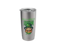 St Patricks Day Silly Riddles Leprechaun Smile Stainless Steel Insulated Tumbler