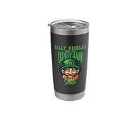 St Patricks Day Silly Riddles Leprechaun Smile Stainless Steel Insulated Tumbler