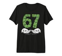 St Patricks Day Six Seven 6 7 Meme Gen Alpha Slang 6 7 Hands Premium T-Shirt