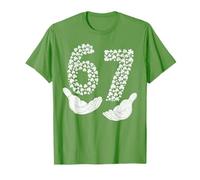 St. Patricks Day Six Seven 6 7 Meme Hand Irish Shamrock 67 T-Shirt