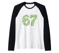 St Patricks Day Six Seven Meme 67 St Patricks Day 6 7 Raglan Baseball Tee