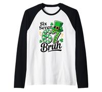 St Patricks Day Six Seven Meme 67 St Patricks Day Raglan Baseball Tee