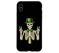 St Patricks Day Skull Skeleton Lovers Irish Lucky Spooky Fun Case for iPhone XS Max