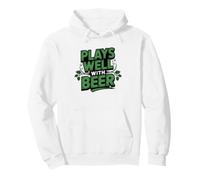 St Patrick's Day Social Drinker Funny Irish Beer Pun Pullover Hoodie