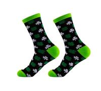 St. Patricks Day Socks Shamrock Socks for Men Women Fun Irish Socks Green Shamrock Socks Dress Socks Cotton Men's Novelty Socks