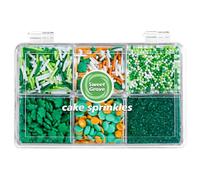 St Patricks Day Sprinkles - 6.53oz Green Shamrock Sprinkles for Cake Decorating, Assorted with Jimmies, Nonpareils, Confetti, Edible Sugar Candy for Baking, Cupcake, Cookie, Ice Cream Toppings