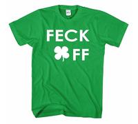 St Patricks Day T Shirt Leprechaun Ireland Irish Drunk Beer Paddy Funny Pub Top (FECK *FF, S)