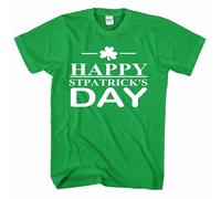 St Patricks Day T Shirt Leprechaun Ireland Irish Drunk Beer Paddy Funny Pub Top (Happy Stpatrick’S Day, XXL)