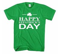 St Patricks Day T Shirt Leprechaun Ireland Irish Drunk Beer Paddy Funny Pub Top (Happy Stpatrick’S Day, L)