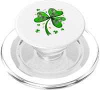 St. Patrick's Day Three Cute Donkeys On Shamrocks Irish PopSockets PopGrip for MagSafe