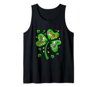 St. Patrick's Day Three Cute Guinea Pigs On Shamrocks Irish Tank Top