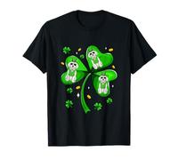 St. Patrick's Day Three Cute Malteses On Shamrocks Irish T-Shirt