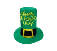 St Patrick's Day Top Hat for Kids & Adults - Irish Flag Design with Shamrock, Festive Headwear for St Paddy's Day & Parties