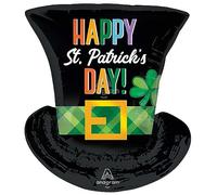 St Patricks Day Top Hat Supershape Foil Balloon