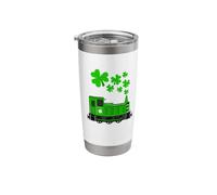 St Patricks Day Train Railroad Enthusiast Stainless Steel Insulated Tumbler