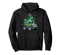 St Patricks Day Trex Truck Irish Toddler Boy Kids Youth Pullover Hoodie