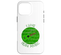St Patrick's Day Ukulele, I Love Irish Music, Uke Player Case for iPhone 16 Pro Max