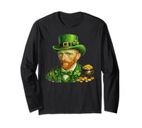 St Patricks Day Van Gogh Self Portrait Fine Art Painting Long Sleeve T-Shirt
