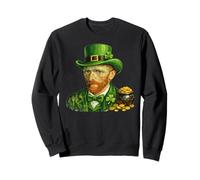 St Patricks Day Van Gogh Self Portrait Fine Art Painting Sweatshirt