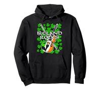 St Patricks Day Violin Fiddle Irish Flag Fiddler Violinist Pullover Hoodie